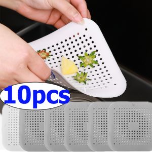 10pcs Sink Anti-blocking Strainer Kitchen Filter / Silicone Bathtub Stopper Shower Drains Cover / Hair Catcher Bathroom Accessories / Anti-Clogging Rust-proof Floor Drain Filter