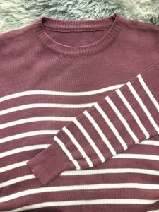 Atasan Rajut sweter salur wanita // Sweter rajut wanita
