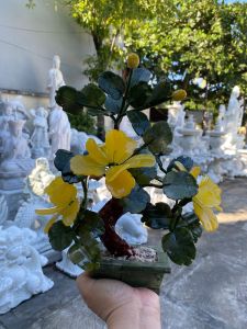 Cây hoa đá Ngọc tự nhiên cao 30cm ngang 20cm nặng 1kg.