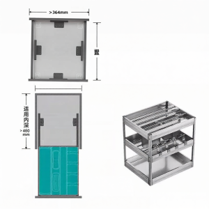 Nuomi | Stainless Steel Multi-functional Damping Buffer Pull-out Basket