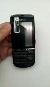 สำหรับโนเกียอาช่าโทรศัพท์มือถือของแท้3G แป้นปุ่มกดพื้นฐานระบบบลูทูธปลดล็อกแล้ว