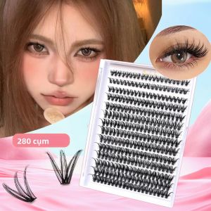 280 Cụm Mi Giả Nhiều Kiểu Phối 14 Hàng 30D+40D-0.07-D-9-16 Kiểu Dáng Mi Giả Tự Nhiên Tổng Hợp Tự Làm