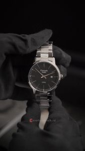 Jam Tangan Pria Christophe Arden CA 2004 MDBSSBA Black Dial Silver Stainless Steel Strap