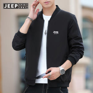 JEEP SPIRIT Áo Khoác Nam Áo Khoác Bóng Chày Mới Cổ Cao Áo Khoác Công Sở Thường Ngày Mỏng Mùa Xuân Và Mùa Thu Áo Khoác Cho Nam