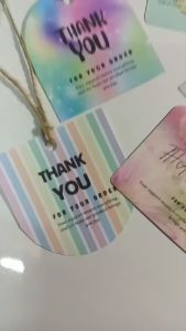 50PCS Thank you for your order tags