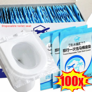 10-100PCS Disposable Toilet Seat Cover Portable Travel Camping Hotel Bathroom Degradable Waterproof Toilet Accessories