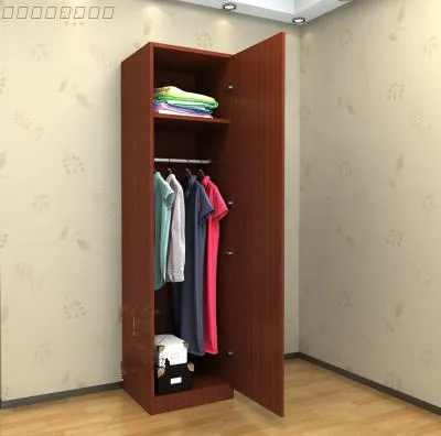 Modern Minimalist Single Door Wardrobe Childrens Closet Overall Bedroom Storage Cabinet Combination Home Furniture
