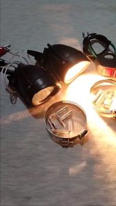 PAKET 2 PCS LAMPU TEMBAK MODEL KODOK LAMPU KABUT UNIVERSAL NYALA KUNING LAMPU MOTOR