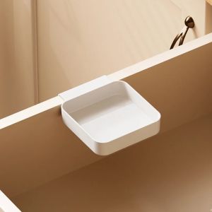 1 Cream-Style Hanging Drawer Storage Box Snap-On Stationery Organizer Practical Craft and Miscellaneous Storage Cabinet