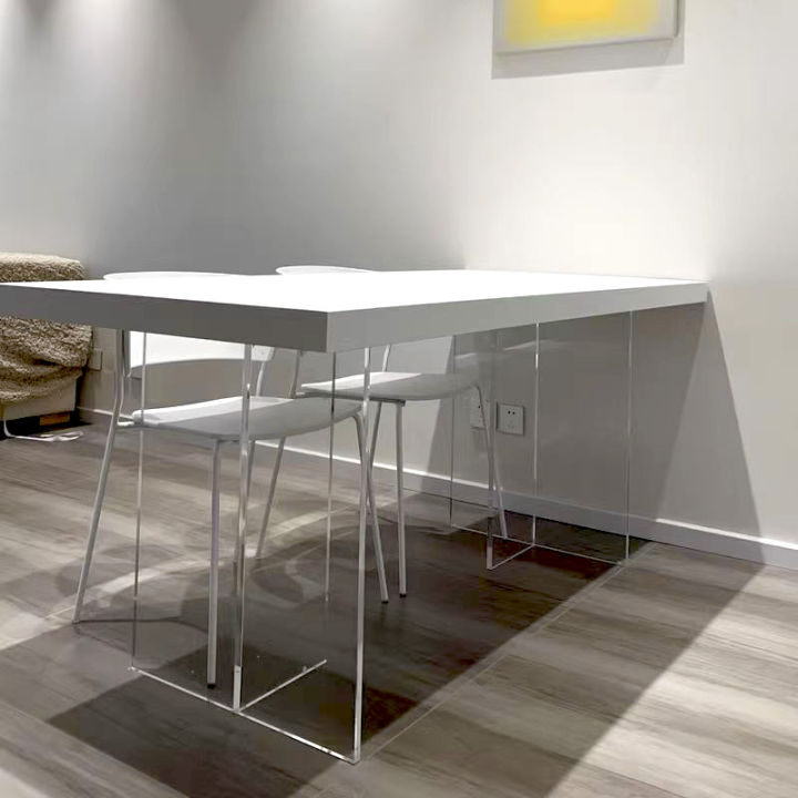 Solid Wood Suspension Dining Table Modern Simple Home Small Apartment