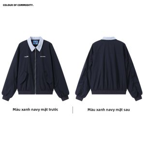 JNXS | Bộ Áo Khoác Đôi Giả Phong Cách Retro Thêu