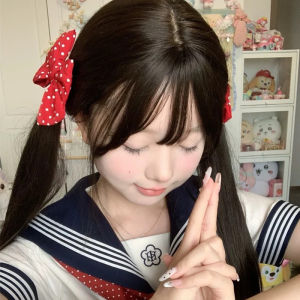 กิ๊บติดผมลายจุดสไตล์เกาหลีสำหรับผู้หญิง 2024 กิ๊บติดผมสไตล์หวานๆ น่ารักๆ สำหรับเด็กผู้หญิง กิ๊บติดผมด้านข้างและด้านหลังที่น่ารักและทันสมัย