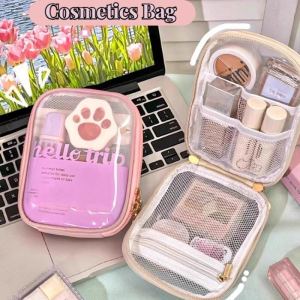 Cosmetic Bag Portable Transparent and Large Capacity Travel Skincare Makeup Storage Bag