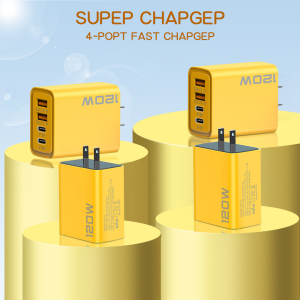 120W USB 3.0 Fast Charger with 3 Ports QC Type-C Adapter for Android⚡PH deliveryIn stock⚡