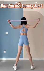 <SST> 8 Word Puller Yoga Hỗ trợ Trang chủ Stretch Belt Thiết bị tập thể dục Phụ nữ Mở vai Beauty Back Stretch Belt