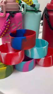 7.5cm / 9cm For Aquaflask/Civago Silicone Boot Sleeve Non Slip Protective Rubber Tumbler Accessories Boot Paracord and Rope Set
