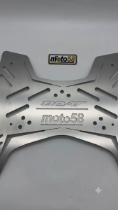 Honda Beat FI V3 304 Stainless Steel Footboard Mat with Embossed Logo Design