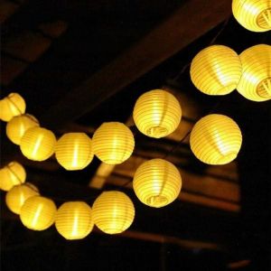 5M10LED/8M20LED Solar Powered Lantern String Lights Suitable For GardenFestival Party Indoor Wedding Decoration