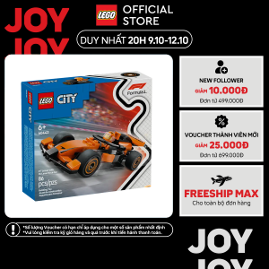 LEGO CITY 60442 Đồ Chơi Lắp Ráp Xe Đua F1 (86 chi tiết)
