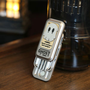 Ghost Tuning Fork Slider Fidget Slider Metal Fidget Toys ADHD Anti-anxiety Office Desk Toys Adult Stress Relief Toys Kids Gifts