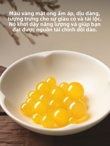 HONGLIANGYUAN | Genuine Natural Yellow Agate Beads