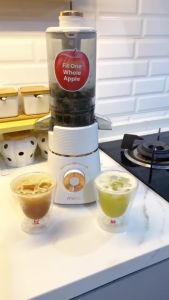 Mecoo Aesthetic Slow Juicer Extra Big Mouth EasyJuice Filter-Free EasyClean 100 Low Watt