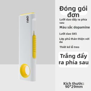 deli | Dao Cắt Giấy Tiện Dụng Có Thể Quay 90 Độ
