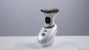 Cold Hot Facial Neck Massager Skin Rejuvenating LED Therapy & Vibration EMS Face Lift | Portable Home Device