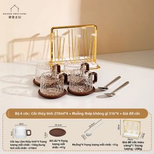 MODERN SWEETHOME | Bộ Cốc Pha Cà Phê Kính Borosilicate Cao Cấp