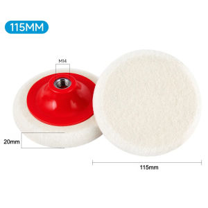 1PC 115/125mm Thickened Wool Polishing Wheel M14 Thread Felt Disc for Angle Grinder Marble Glass Metal Rust Removal Polish Pad
