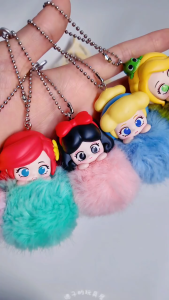 TOPTOY Disney Princess and Villain fantasy plush ball Series Plush Blind Box Keychains