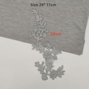 Embroidery Applique Vintage Flower Lace Embroidery Piece DIY Clothes Accessories Cos Anime Film Costume Dress Cloth Sticker