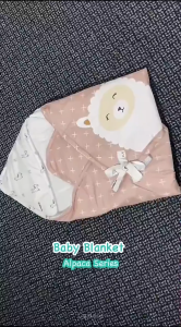 Omiland Hoodie Baby Blanket / Selimut Bayi Topi Alpaca Series OB11021 OB11022 OB11023 OB11024