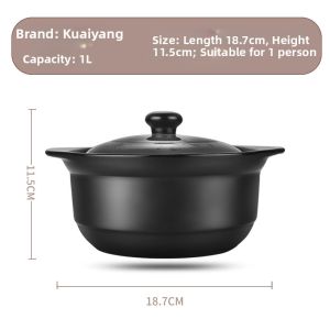 DANBIYIN | Heat Resistant Ceramic Soup Pot for Open Flame