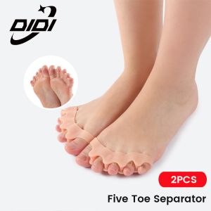 DIDI 2pcs Gel Toe Separators Restore Toes to Original Shape Toes Corrector Separators for Overlapping Bunions and Blisters