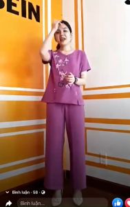 Đồ bộ cho mẹ mặc nhà trung niên bộ đũi trung niên nữ thêu hoa quần dài ống rộng cao cấp