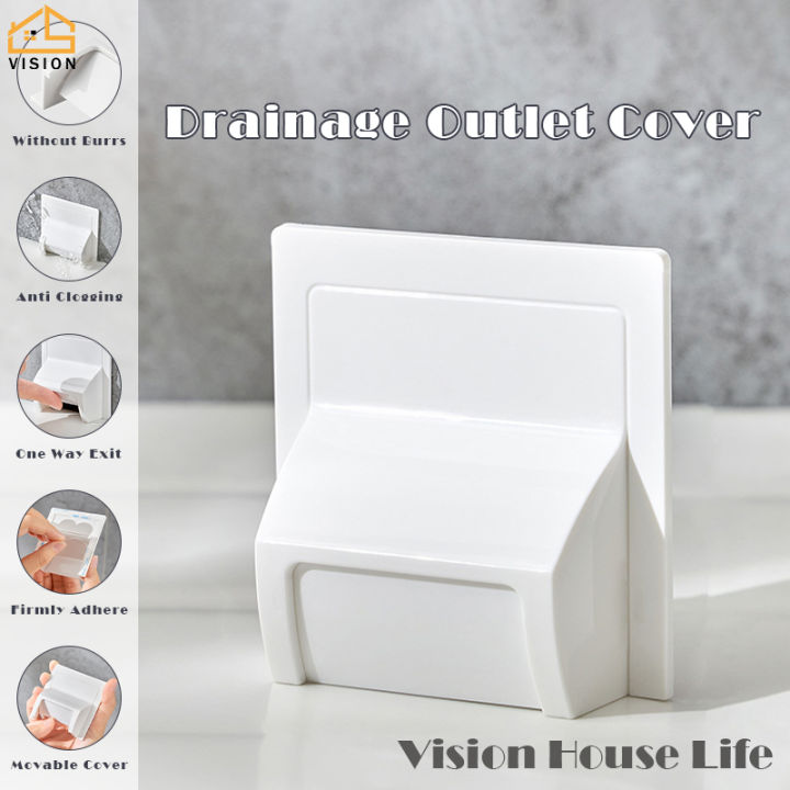 Vision Sewer Baffle Drain Cover Toilet Flapper Drain Baffle Sticker