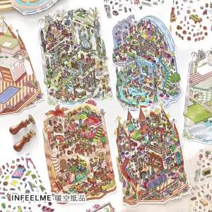 3D Landscape DIY Children Stickers