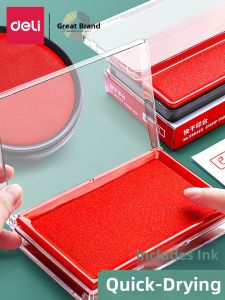 deli | Quick Dry Portable Red Ink Pad