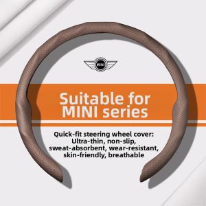 TUSHUGUANG | Nappa Leather Steering Wheel Cover for BMW Mini Countryman Cooper JCW Clubman