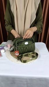 LUNA AURA Tas Selempang Wanita Adira New Bordir IW 98 Tas Banyak Ruang Tas Viral Slingbag Terbaru Tas ootd
