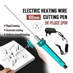 Electric Heat Cutting Pen With UK Plug Adapter Foam Cutter Styrofoam Cutter Polystyrene Cutter Polyfoam Cutter