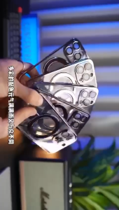 Case Clear Luxury Plating Magsafe Dengan Kick Standing Kompatibel Full Cover Proteksi Untuk iPhone 13/13PRO/13 PROMAX/14/14 PRO/14 PROMAX/15/15 PRO/15 PROMAX/16/16 PRO/16 PROMAX