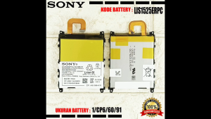 Baterai Sony Xperia Z1 Docomo L39H C6902 C6903 C6906 C6943 SO-01F SOL23 LIS1525ERPC Batre Original