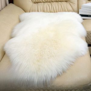 Pure Wool Australian Sheepskin Carpet European Style Sofa Seat Cushion Bedroom Living Room Bedside Blanket Floor Mat