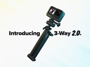 (NEW VERSION) - GoPro 3-Way Pole 2.0 For GoPro HERO 13 | HERO 12 | HERO 11 | HERO 10 | HERO 9 Black