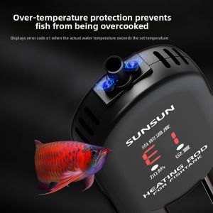 Sunsun | Automatic Temperature Control Carbon Fiber Aquarium Heater with Water Disconnection Safety