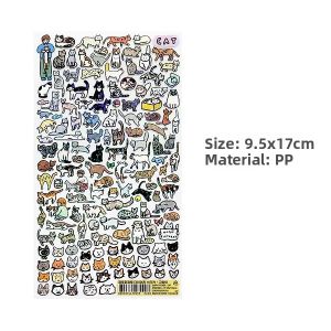 Adorable Animal DIY Handmade Journal Mobile Phone Decoration Stickers Fine Sparkling ZEROPERZERO PP Stickers