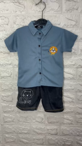 BOBOBAM BAJU BAYI LAKI LAKI SETELAN ANAK COWO LUCU STELAN COWOK 6 12 BULAN KEREN KEMEJA ANAK KOREAN STYLE