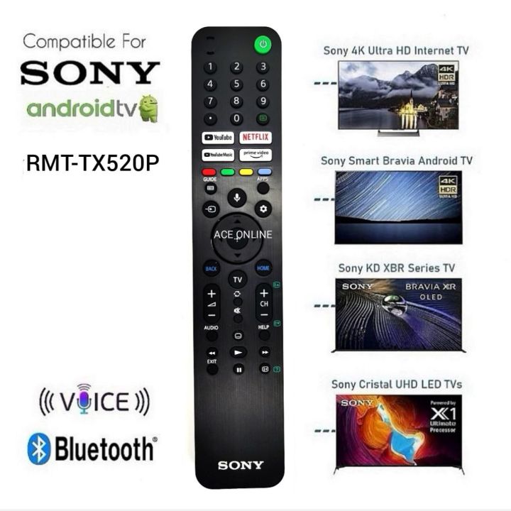 Sony Bravia Android TV 4K Ultra HD Bluetooth Remote Control RMT